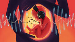 شنوایی جنین در رحم مادر